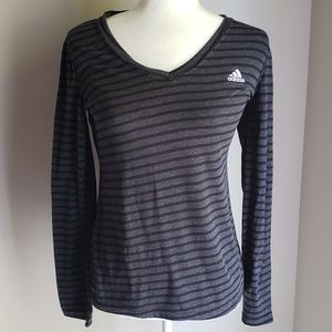 Adidas Striped long sleeve shirt EUC